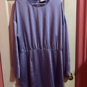 ASOS Purple Long Sleeve Dress